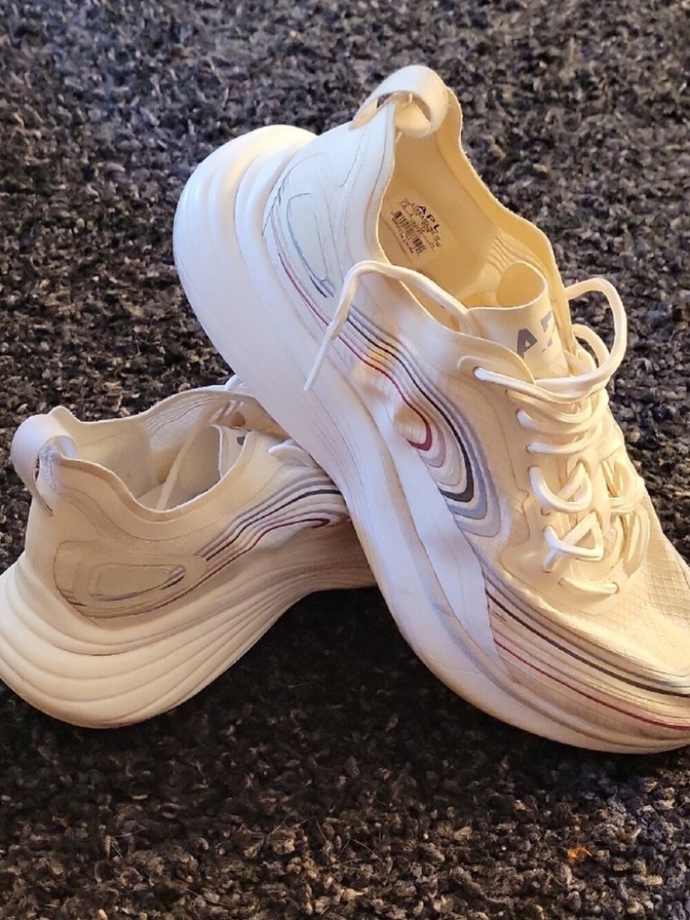 APL White and Red Women's Sneakers - Size 7.5